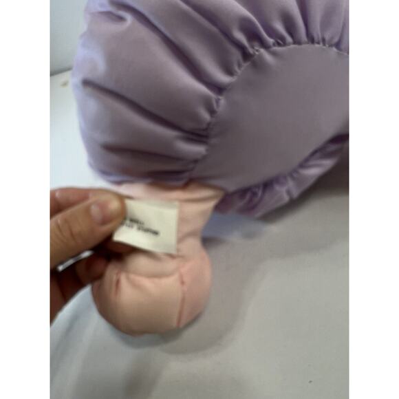 Easter Puffy Lets Cuddle Bunny Rabbit Stuffed Animal Toy 11" Nylon Plush Vintage - Picture 4 of 4